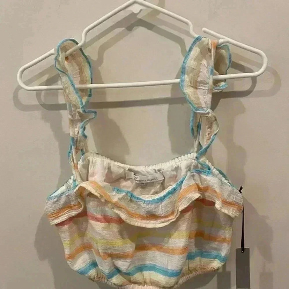 Lovers + Friends Linen Top NWT - Picture 2 of 5